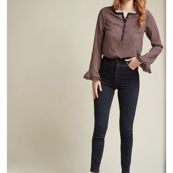 ModCloth striped blouse - Picture 3 of 8